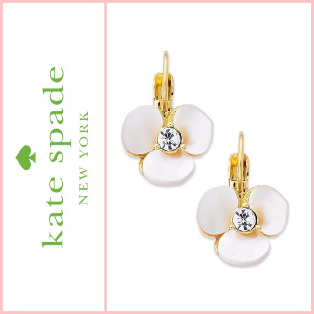 🌸Kate Spade Disco Pansy drop earrings🌸